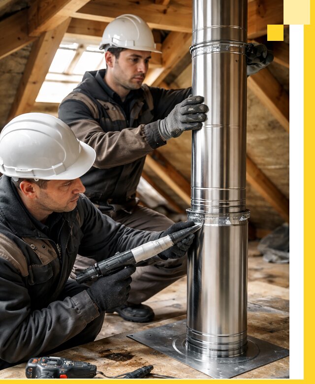 Монтаж дымоходов для каминов в Фурманове с гарантией качества