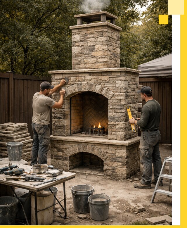 Проектирование и установка уличных каминов в Фурманове