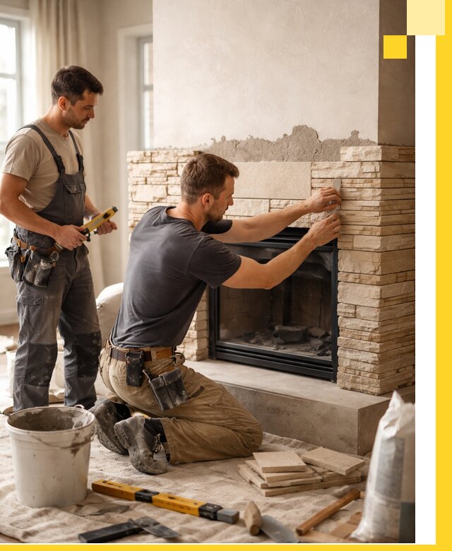 Установка и монтаж каминов для загородного дома в Фурманове