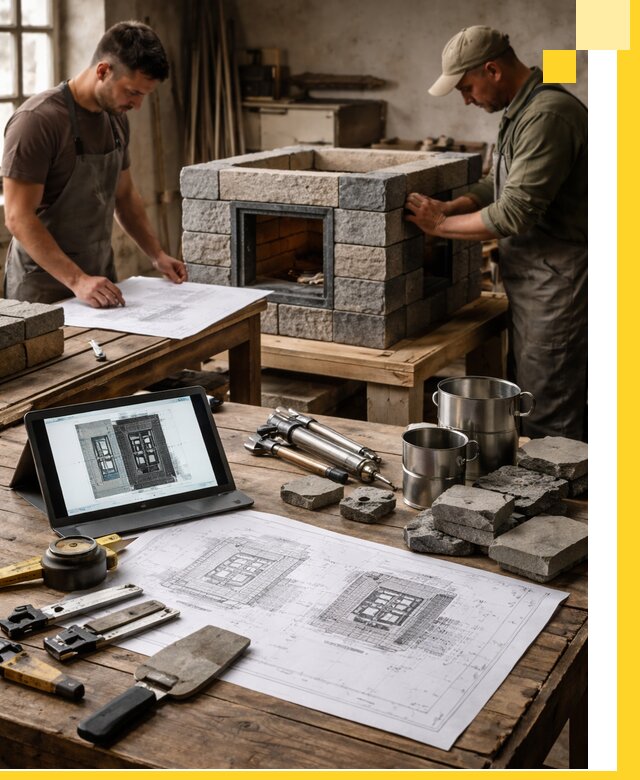 Разработка проектов печей с согласованием и монтажом в Фурманове