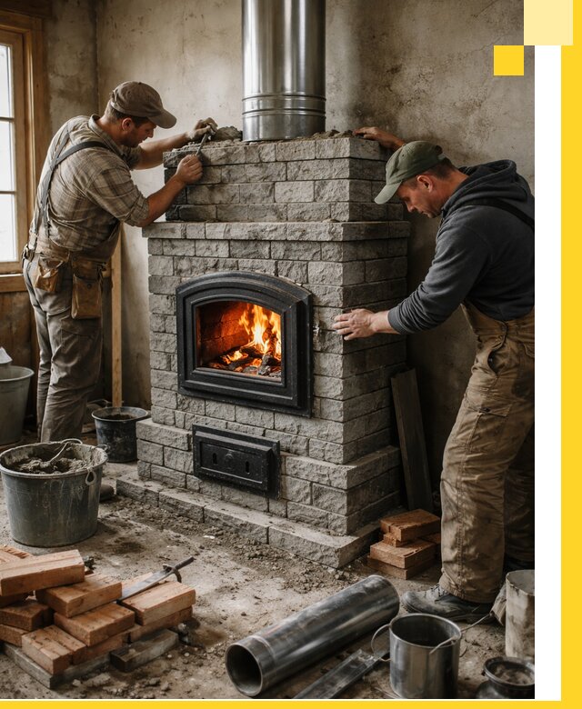 Производство, поставка и монтаж дровяных печей в Фурманове