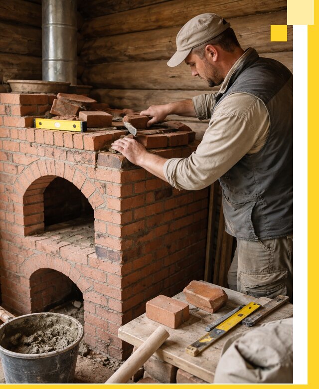 Изготовление и установка русских печей в Фурманове под ключ