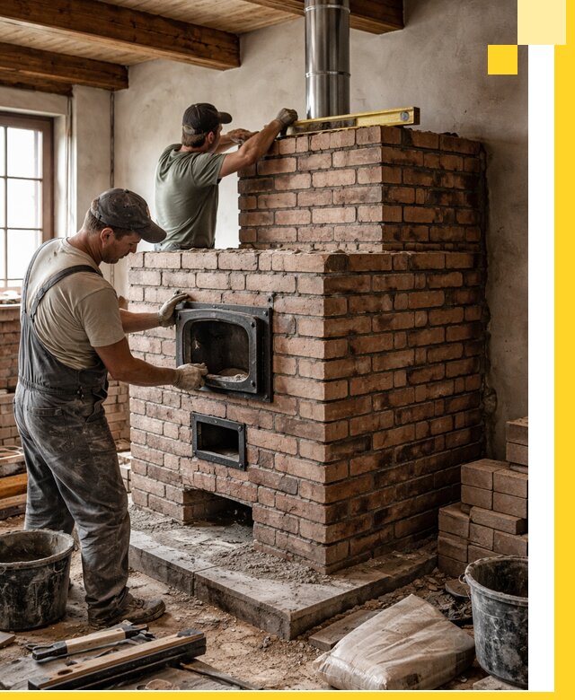 Печи для загородного дома под ключ в Фурманове — монтаж и сервис