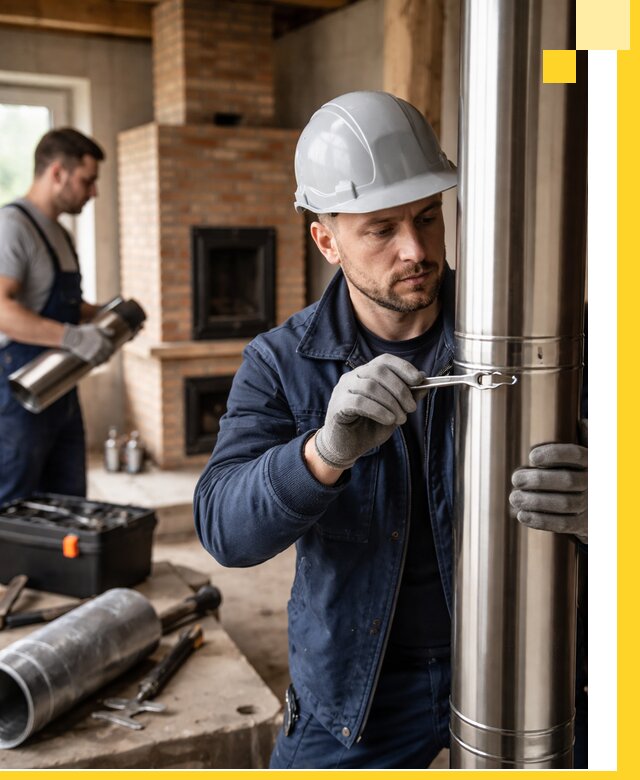 Профессиональный монтаж дымоходов для печей в Фурманове