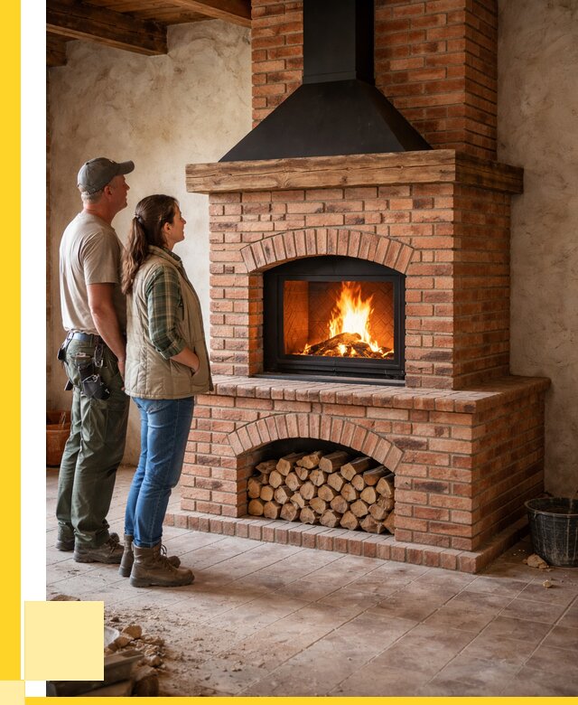 Печи камины из кирпича в Фурманове от 122256 р. | ЭриданФрв