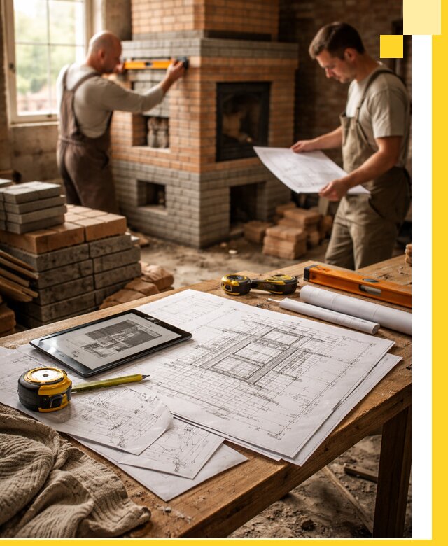 Проекты печей и каминов с индивидуальным дизайном в Фурманове