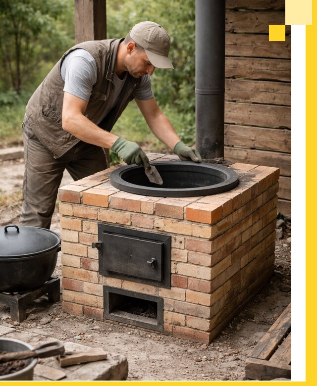 Изготовление и установка печей для казана в Фурманове под ключ