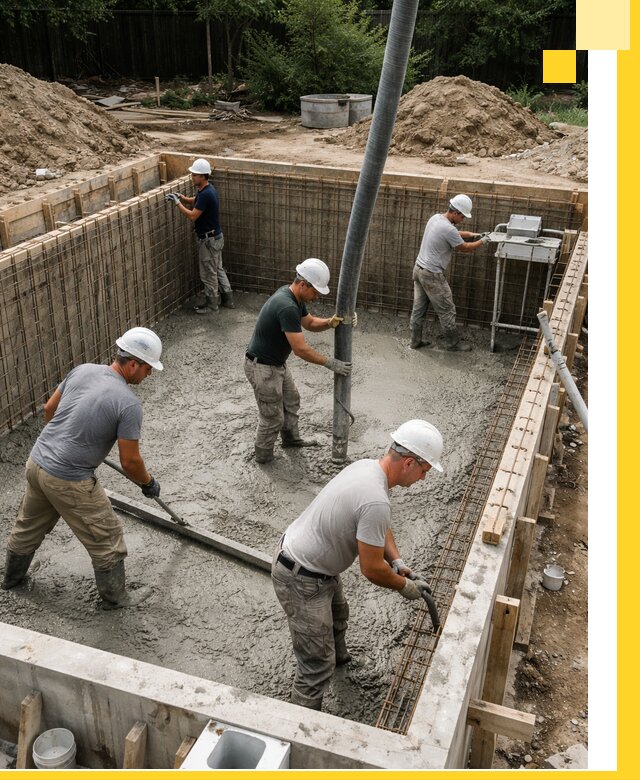 Строительство бетонных бассейнов под ключ в Фурманове