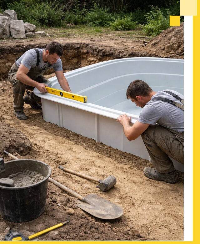 Производство и установка пластиковых бассейнов в Фурманове под ключ
