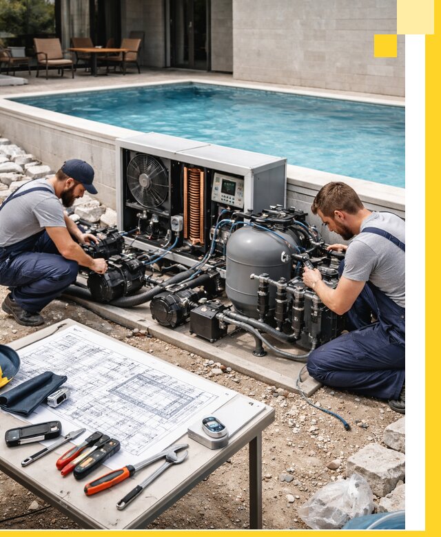 Проектирование и монтаж бассейнов с подогревом в Фурманове