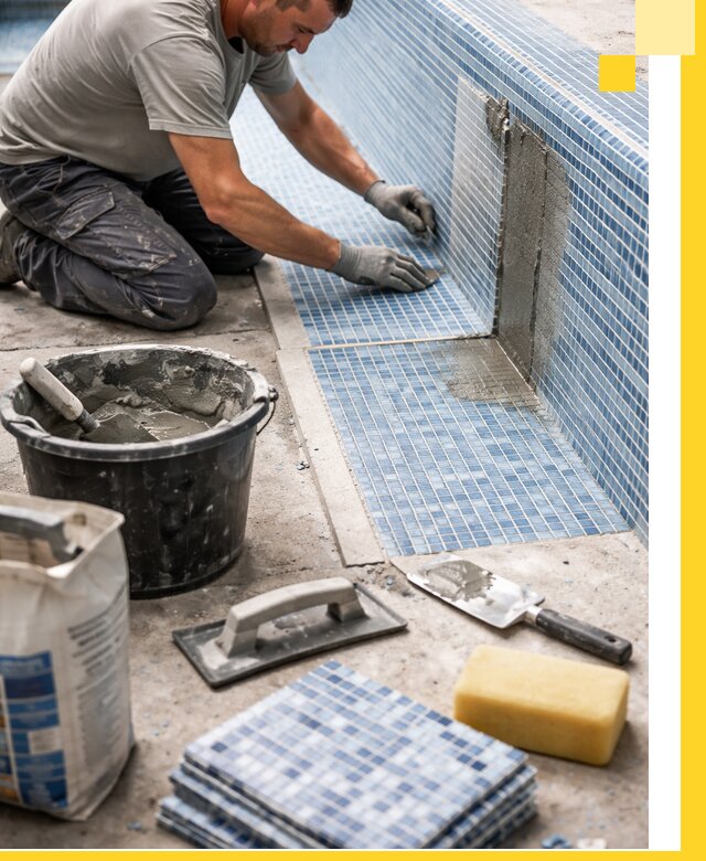 Укладка и ремонт мозаики для бассейнов под ключ в Фурманове