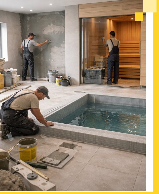 Проектирование и строительство сауны с бассейном в Фурманове