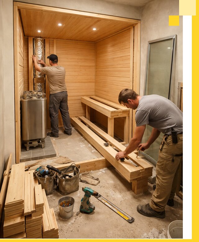 Проектирование и установка домашних саун под ключ в Фурманове