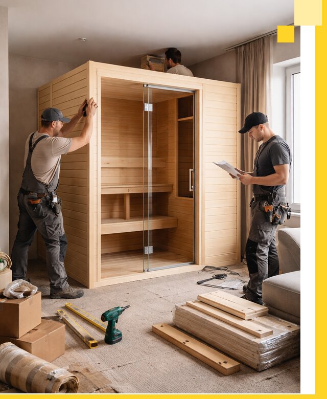 Установка и благоустройство саун в квартире в Фурманове