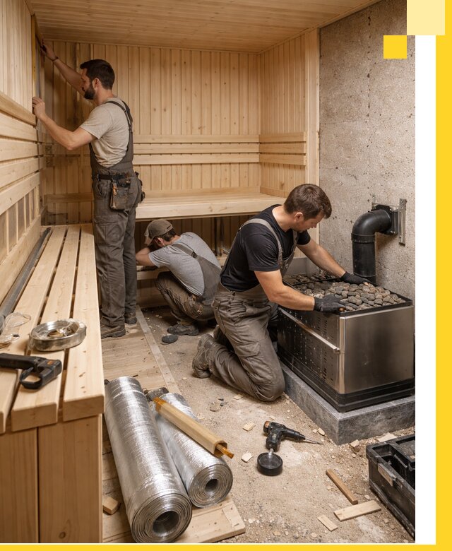 Индивидуальные сауны на заказ в Фурманове под ключ, проект и монтаж