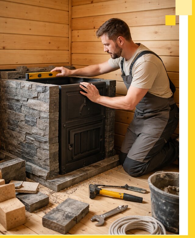 Производство и установка печей для саун под ключ в Фурманове