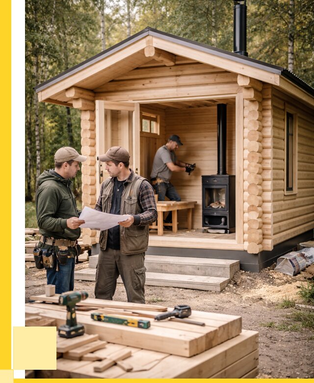 Монтаж бань под ключ в Фурманове — от 203760 р. | ЭриданФрв