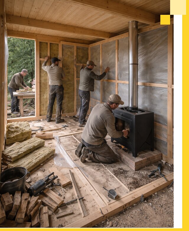 Профессиональный монтаж бань под ключ в Фурманове для дома