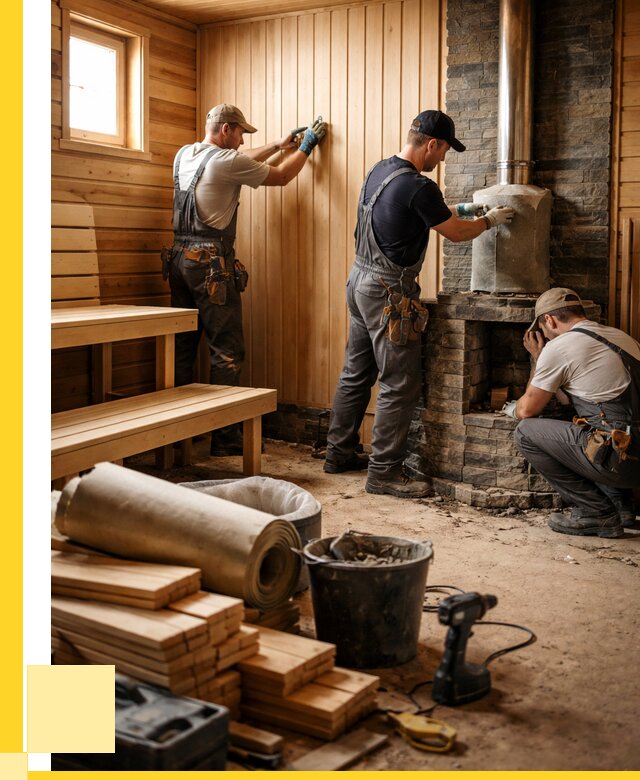 Ремонт бань под ключ в Фурманове от 45846 р. | ЭриданФрв