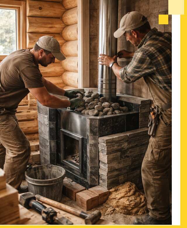 Строительство и отделка русских бань под ключ в Фурманове