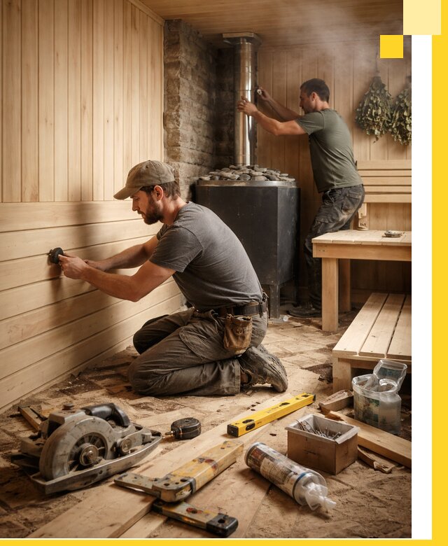 Полное строительство и оснащение парных под ключ в Фурманове