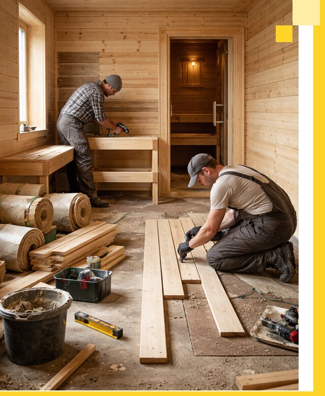 Индивидуальный проект бани с комнатой отдыха под ключ в Фурманове