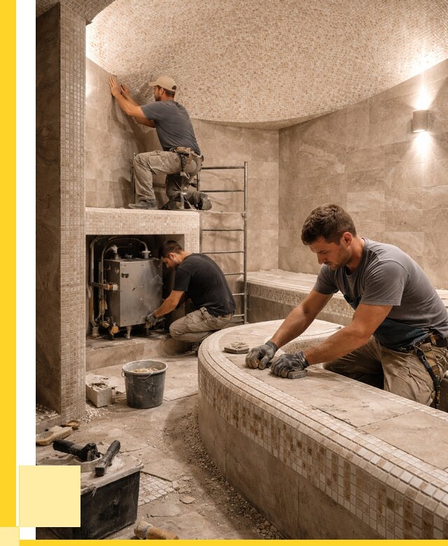 Монтаж хамамов под ключ в Фурманове от 254700 р. ЭриданФрв