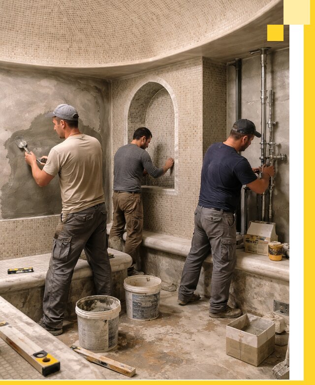 Профессиональный монтаж хамамов под ключ в Фурманове с гарантией