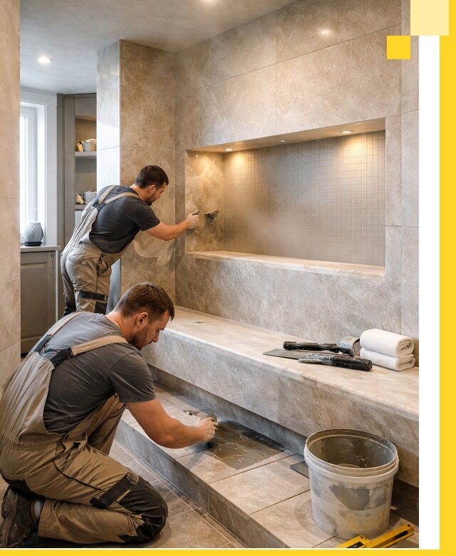 Профессиональное строительство хамама в квартире в Фурманове