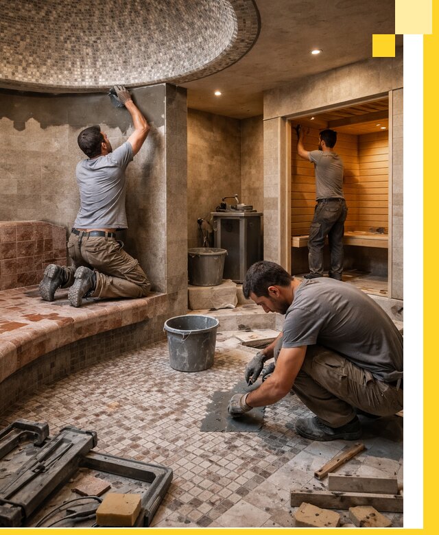 Проект и строительство хамама бани и сауны под ключ в Фурманове