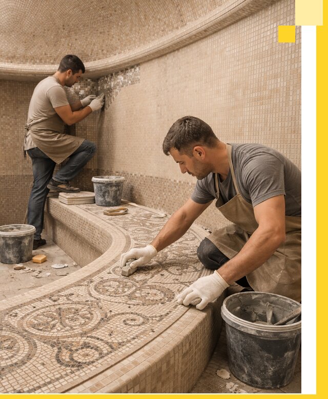 Плитка для хамама в Фурманове, укладка, подбор и поставка