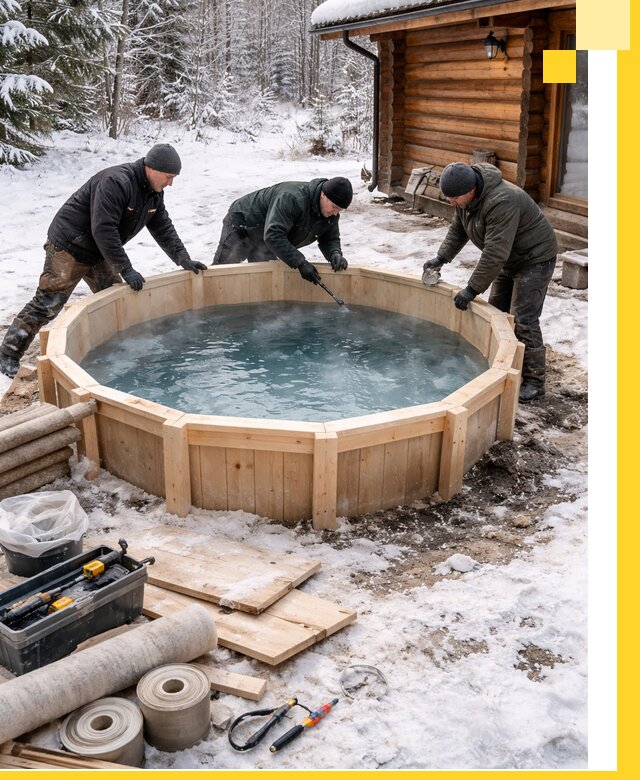 Изготовление и установка ледяных купелей под ключ в Фурманове