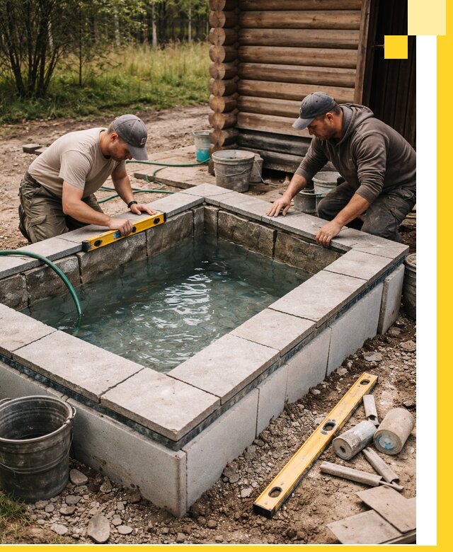 Изготовление и установка холодных купелей под ключ в Фурманове